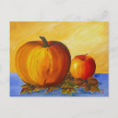 Carte Postale Citrouille et noix (Devant)