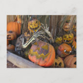 Carte postale citrouille Ghoul Halloween (Devant)