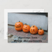 Carte postale Citrouille Halloween (Devant / Derrière)