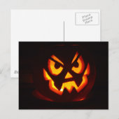 Carte Postale Citrouille Halloween (Devant / Derrière)