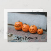 Carte postale Citrouille Halloween (Devant / Derrière)