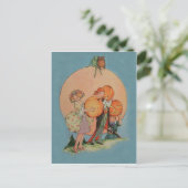 Carte Postale Citrouille Jack O Lantern Lutin Hibou Pirate (Debout devant)