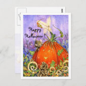 Carte Postale Citrouille magique et petits amis (Devant / Derrière)