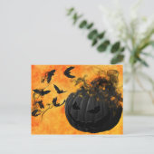 carte postale citrouille maléfique (Debout devant)