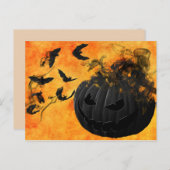 carte postale citrouille maléfique (Devant / Derrière)