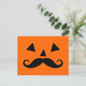 Carte Postale Citrouille Moustache (Debout devant)