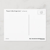 Carte postale citrouille Muffin & Cookie Sucre (Dos)