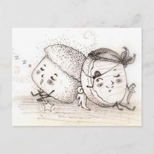 Carte postale citrouille Muffin & Cookie Sucre (Devant)