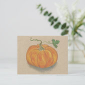 Carte Postale Citrouille orange (Debout devant)