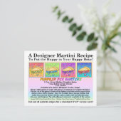 Carte postale citrouille Pie Martini Recette (Debout devant)