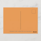 CARTE POSTALE CITROUILLE PIE PARADE, FÊTE DE THANKSGIVING (Dos)