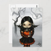 Carte postale "Citrouille Pixie" (Devant / Derrière)