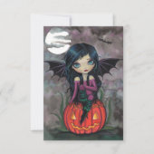 Carte postale citrouille Pixie Halloween (Devant)