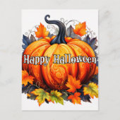 Carte Postale Citrouille récolté en automne fraîchement récolté (Devant)