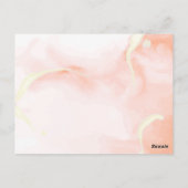 Carte Postale Citrouille romantique Automne part Mariage de auto (Dos)