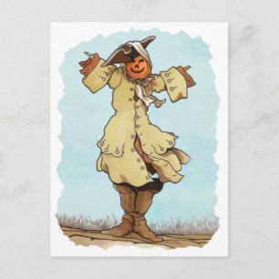 Carte postale citrouille Scarecrow