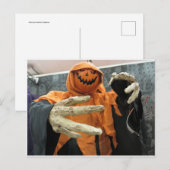Carte Postale Citrouille Skeleton (Devant / Derrière)