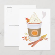 Carte postale citrouille Spice Latte