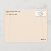 Carte Postale Citrouille Visage Rigolo avec Une Dent (Dos)