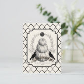 Carte Postale citrouilles blancs vintages modernes (Debout devant)