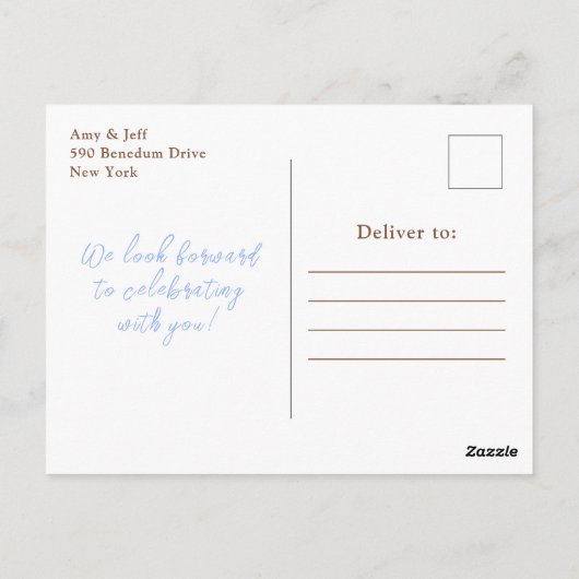 Carte Postale Citrouilles bleues Fleuris Sweet Sixteen (Dos)