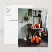 Carte Postale Citrouilles dans la cuisine (Devant / Derrière)