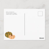 Carte Postale Citrouilles de Comptez Vos Bénédictions Automne (Dos)