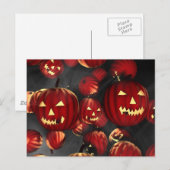 Carte Postale Citrouilles d'Halloween (Devant / Derrière)