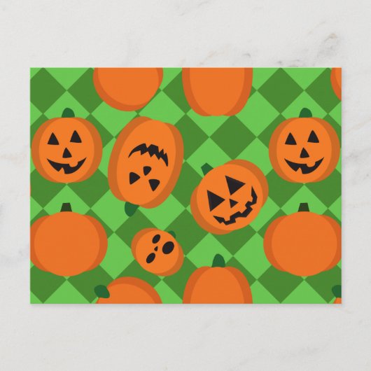 Carte Postale Citrouilles d'Halloween (Devant)