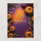 Carte Postale Citrouilles d'Halloween (Devant)