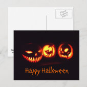 Carte Postale Citrouilles d'Halloween (Devant / Derrière)