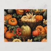 Carte Postale Citrouilles et Plus, Automne, (Devant)