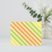 Carte Postale Citrus Citrus Citron Lime Et Orange Stripes (Debout devant)