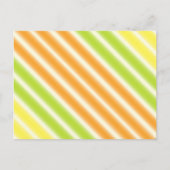 Carte Postale Citrus Citrus Citron Lime Et Orange Stripes (Devant)