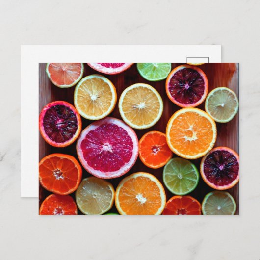 Carte Postale Citrus Dream Citron Lime Orange Fruit (Devant / Derrière)