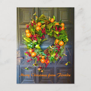 Carte Postale Citrus Gîtes À Thème Wreath Bok Gardens Floride
