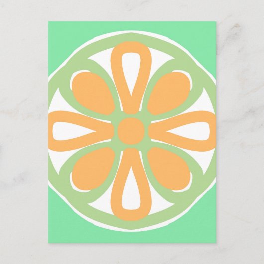 Carte Postale Citrus vert citron (Devant)