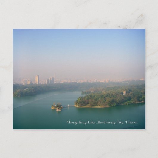 Carte Postale City Awaking / Chengching Lake, Kaohsiung, Taïwan (Devant)