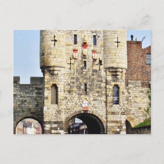 Carte Postale City Gate À York Dans Le North Yorkshire (Devant)