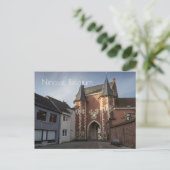 Carte Postale City gatehouse, Ninove, Belgique (Debout devant)