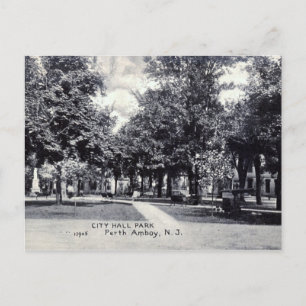 Carte Postale City Hall Park, Perth Amboy NJ Vintage