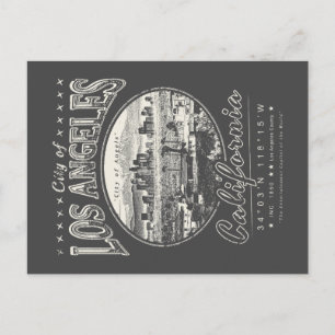 CARTE POSTALE CITY LOS ANGELES CALIFORNIA SKYLINE VINTAGE