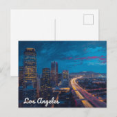Carte Postale City of Lights – Los Angeles Skyline (Devant / Derrière)