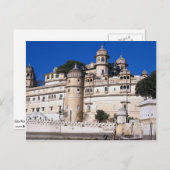 Carte Postale City Palace, Udaipur, Inde (Devant / Derrière)