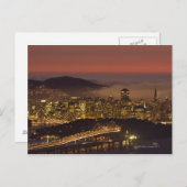 Carte Postale Cityscape de San Francisco (Devant / Derrière)