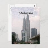 Carte Postale Cityscape Malaisie (Devant / Derrière)