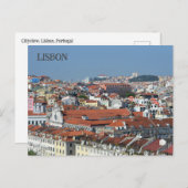 Carte postale Cityview Lisbonne Portugal (Devant / Derrière)