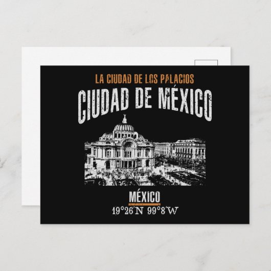 Carte Postale Ciudad de México (Devant / Derrière)