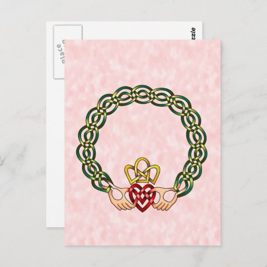 Carte Postale Claddagh (Devant / Derrière)