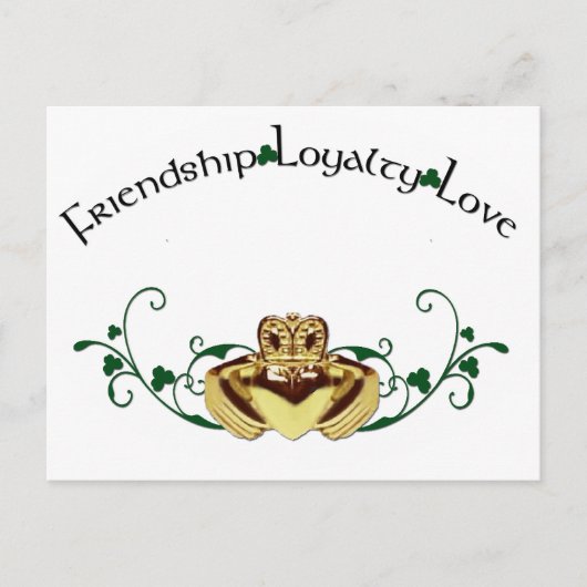 Carte Postale Claddagh / Claddaugh (Devant)